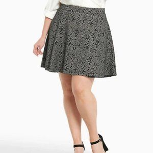 TORRID Metallic Foil Skater Skirt | 2x
